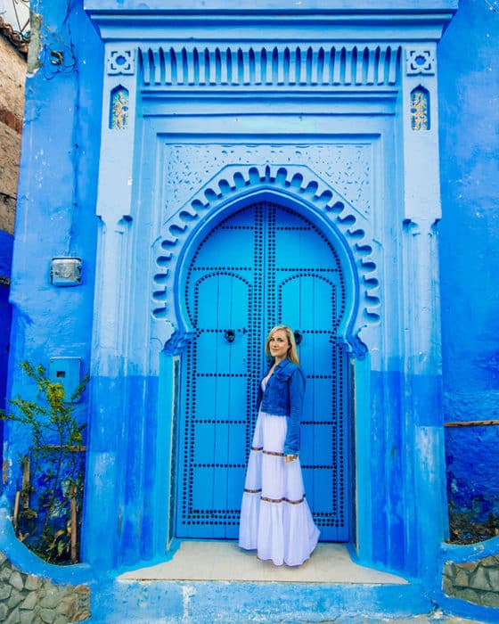 Admire the beautiful doors of Chefchaouen