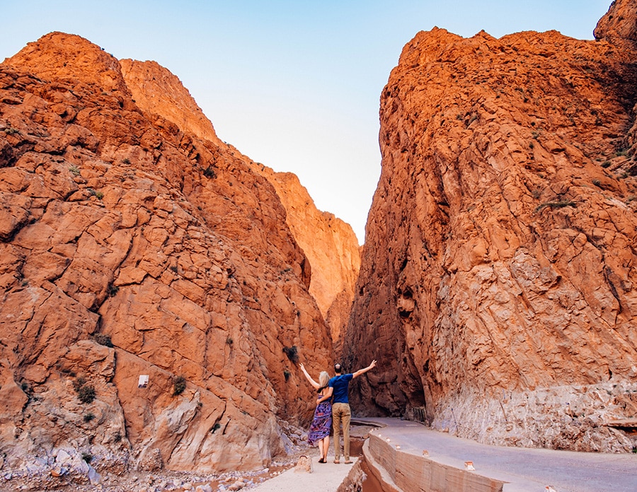 The spectacular Todra Gorge