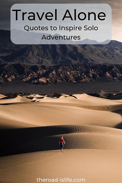 An epic collection of travel quotes to inspire solo travel #travelalone #solotravel #travelquotes #travelinspiration
