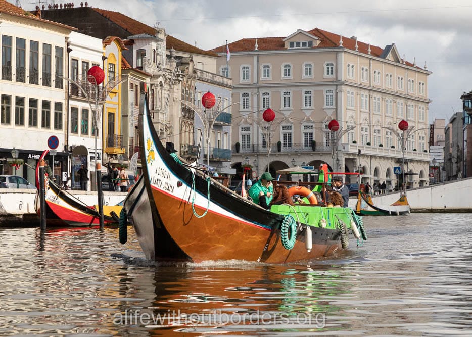 The pretty little town of Aveiro, Portugal
