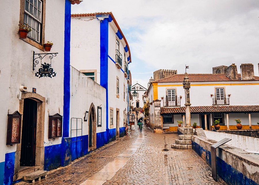 Obidos town center - one of the most beautiful villages in Portuga
