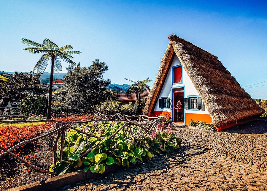 The beautiful houses of Santana, Madeira Portugal