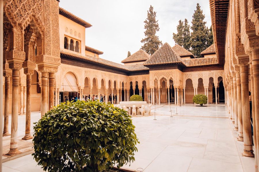 The patio of the lions