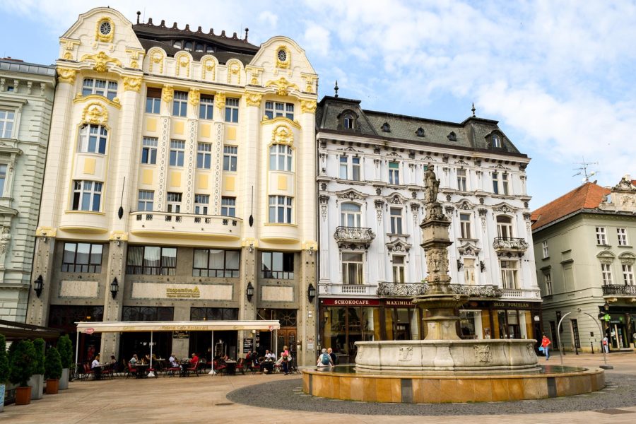 Main Square of old town Bratislava