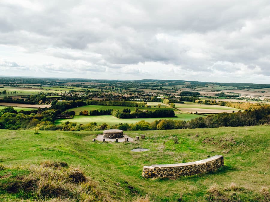 A beautiful view looking over the Wye and the surrounding English countryside